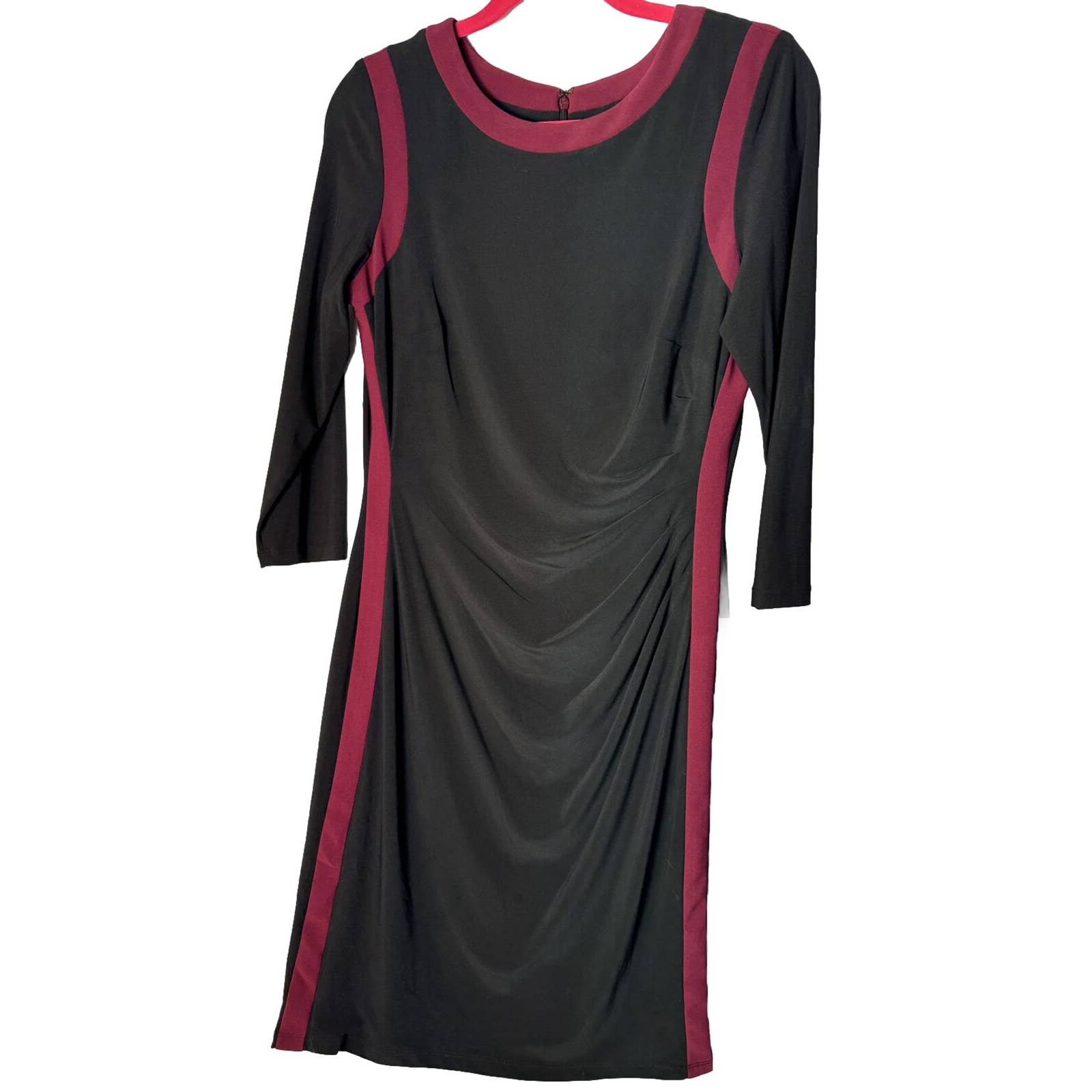 Lauren, Ralph Lauren Dress Rushed Black / Red Size 10